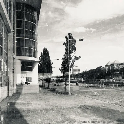 Dominique Boon :: Bruxelles autrement :: Bâtiment Kanal-Citroën au tout début des travaux